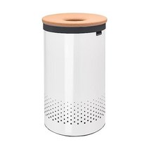 브라반티아 brabantia Brabantia Large Laundry Bin with Cork Lid 60 L - White 152675, Weiß
