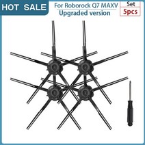 [호환]로보락호환샤오미 Roborock Q7 Max / T8 Hepa 필터 액세서리 로봇 진공 청소기 메인 브러시 사이드, 01 5PCS, 01 5PCS