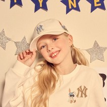 매장 정품 MLB 엠엘비 KIDS 뉴이어 래빗 볼캡 NY Cream