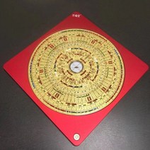 풍수 나경 패철 수맥봉 탐지봉 풍수지리 현공 납음오행, 3인치 12단 종합 레드