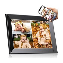Zcyge 디지털 사진 프레임 10.1인치 APP 포함 전자 WiFi 이메일 스마트 전기 비디오 슬라이드쇼 1280x800 IPS FHD 업로드 가능 클라우드 스토리지, 10.1 inch, 디지털 프레임