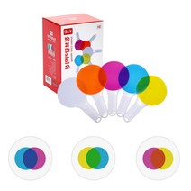 유치원 색혼합 색돋보기 학습교구 인지발달 실험키트 과학도구 아기교구 IQ