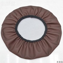 높이조절 홈바 의자 스탠드바의자 높은 바테이블 아일랜드식탁 맞춤형 가죽 시트 쿠션 시트 커버 라운드 의자 시트 커버 라운드 리프트 의자 패키지 의자 시트 커버 바 테이블 pu 가죽, 직경 40 포장 10_얇은 커피 피부