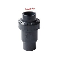 선홈통 PVC 알루미늄 PVC 파이프 피팅 체크 밸브 배관 시스템 20mm 32mm 드롭 쉬핑, DN32