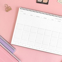 페이퍼리안 10분 단위 공부 학습 플래너 스터디 계획표 1년, Pink