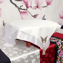 원형상보자기세트 9번 돌상테이블보 전통테이블보, 원형상보자기세트09번(미색)