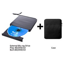 블루레이 플레이어 외장 블루레이 라이터 CD DVD BD 플레이어 버너 USB 3.0 및 드라이브 맥 PC os, 04 SWBD Black-B-FBB