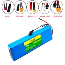 전기자전거 전동킥보드 배터리 10S3P 36V 100Ah e오토바이 바이크 팩 18650 리튬 이온 350W 500W 높은 전력 전기 스쿠터 오토바이, [05] XT60-SM