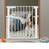 실내 현관 방문 철제 강아지 흰 울타리 펜스 출입문, 안전문B타입