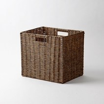 한샘 라탄 패턴 바스켓 대 1P 다크브라운, 단품