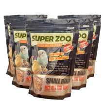 SuperZoo 블루 프리미엄 소형새 사료, 800g, 5개