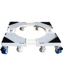 Aiiyya 세탁기 냉장고 받침대 수평 높이조절 다용도 이동형 8다리 프레임, 더블프레임, 이륜 4개, 1개