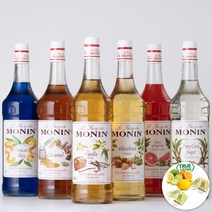 [트렌드커피] 모닌 시럽 1000ml 모음 바닐라 카라멜 헤이즐넛 케인슈가 레몬 핑크자몽 시럽펌프, 07_모닌 그린민트 1L+트루시트러스 증정