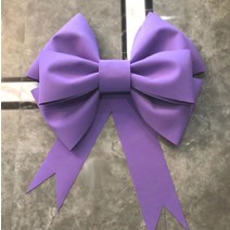 DIY 대형 리본 대왕 인간 화환 프로포즈 선물 베이비샤워 웨딩카 신부대기실 꾸미기, 퍼플 스몰( 45cmx60cm)