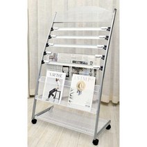 카페 엽서 진열대 매거진랙 책전시대 원두진열 독립책방, 회색