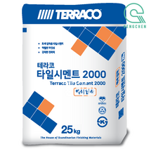 테라코 타일시멘트 2000(압착) (25kg), 1EA