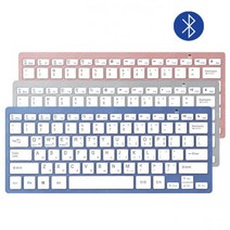 MS accto 초코 블루투스 키보드, 본상품선택, 핑크