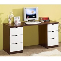 양서랍 소형 일자책상 작은방데스크 공부방 스터디 초등학교 청소년 아이방, 워시블루