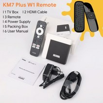 블랙박스왕 MECOOL-KM7 플러스 TV 박스 안드로이드 11 넷플릭스 4k 구글 2GB DDR4 16GB ROM 100M LAN 인터넷 S905Y4 홈 미디어 플레이어 셋톱, [01] 미국 플러그, [10] KM7 Plus W1, KM7 플러스 W1