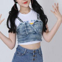 빈티지 밴드 탱크탑 뷔스티에