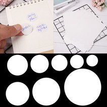 날짜 마킹기 수동 날짜인쇄기 원형 A4 라운드 자체 접착 다이 컷 스티커 종이 라벨 레이저 또는 잉크젯 프린터 사무실 학교 공급 1 장, [01] 6 Labels 80mm