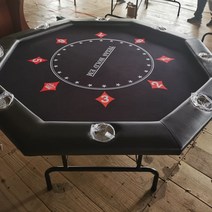 포커테이블 홀덤바 가정용 텍사스홀덤 6인 8인 포커, 블랙 120cm