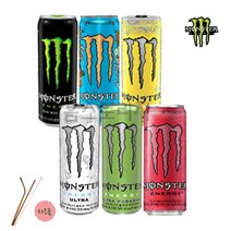 몬스터 에너지 드링크 울트라 monster energy drink 355ml [로즈골드 스텐빨대3P세트 사은품] 20캔세트, 울트라10캔+망고로코10캔+스텐빨대(3P)