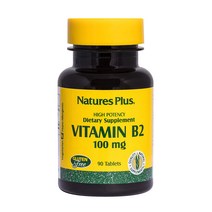 네이처스플러스 비타민 B-2 100mg 글루텐 프리 타블렛, 90개입, 1개