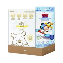 디즈니 2D 마스크 초소형 30매입(푸) + 황사마스크 소형 KF80 미키마우스 5매입, 기획세트