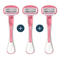 도루코 샤이 스위티 면도기 3입 여성 다리털 안전 수동, 3개