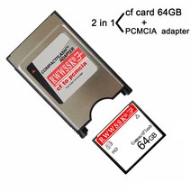 Wwwssk-c타입 카드 + PCMCIA 카드 어댑터 128MB 256MB 1GB 2GB 4GB 8GB 16GB 32GB 64GB 메모리 카드 메르세데스-벤츠 용, 64GB with PCMCIA