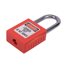 LOTO LOCKOUT 표지판 잠금장치 산업안전보건 키트, 스테인리스 스틸 대들보 불통 + 메인 키