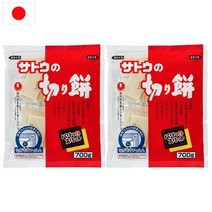 일본 사토식품 키리모찌 구워먹는 모찌 떡 절떡 찹쌀떡 700g 2팩
