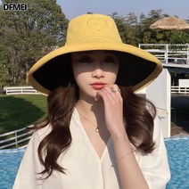 양면자수 버킷햇 여성 봄여름 나들이 패션 스냅백 폴딩