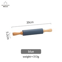 스파반죽기 스파믹서 60x40cm 실리콘 베이킹 매트 붙지 않는 페이스트리 롤링 반죽 패드 피자 메이커 핀 주, 03 blue Rolling Pins