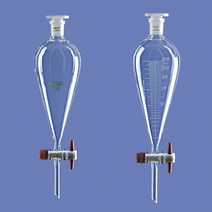 Lenz 분액깔때기 장형 Separatory Funnel Squibb Type 눈금표시있음(눈금형), 눈금형 2L 1/EA