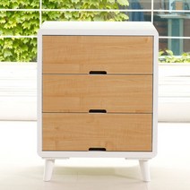 [바보사랑] [우아미가구]마우로 3단서랍장 600[우아미아이], 색상:화이트