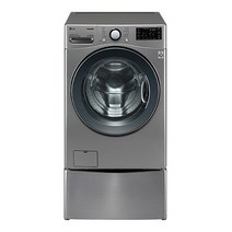 LG전자 트롬 트윈워시 드럼 세탁기 F19VDUM 19kg 방문설치, 모던 스테인리스