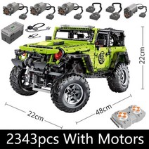 테크닉 자동차 앱 원격 제어 J902 모터 파워 브릭 SUV 빌딩 블록 버기 선물 장난감 소년 세트 Moc 조립 모델, 2343pcs with motors_CHINA