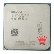AMD 8 코어 FX 8300 3.3 GHz 8M 캐시 CPU 프로세서 소켓 AM3 + 95W FX-8300 벌크 패키지, 한개옵션0