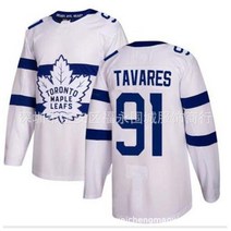 새 시즌 NHL 유니폼 Toronto Maple Leafs 토론토 메이플스 아이스하키복 1벌 대발, 단풍 91 경기장 화이트