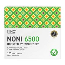 이노헬스앤케어 유기농 뉴질랜드 노니영양제 6500 120캡슐 노니캡슐 NONI 분말 가루 열매, 단품, 1개, 120정
