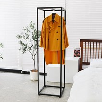 코코디피 가루 옷가게 디스플레이 옷걸이 디자인 행거 맞춤 주문제작 긴옷 롱패딩 롱코트 롱원피스 헹거, 흰색