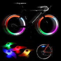자전거 튜닝 바퀴등 안전등 실리콘 발광 LED 휠라이트, LED휠라이트(그린2P)