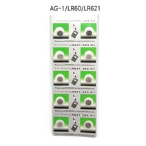 쏭쏭이 수은 동전 동그란 전지 AG1 LR60 LR621 LED등 빠떼리, 1개