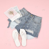 하이데일리 버슈 데님 숏팬츠