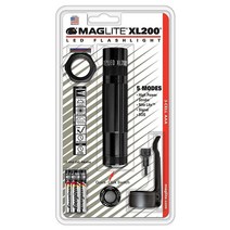 MagLite 맥라이트 XL200 LED 3 셀 손전등 AAA 건전지 가정용 조명 및 램프, Black_Standard Combo Pack