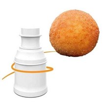 초밥 스시 김밥 주먹밥 틀 트레이 메이커 diy arancini 쌀 공 금형 프레스 다목적 주방 고기 공 금형 재사용 가능한 도구 diy 수제 도시락 금형 439, 둥근