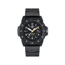 Luminox Navy Seal XS.3601 남성용 시계 45mm - 날짜 표시가 있는 블랙 다이빙 200m 방수 사파이어 글래스 블랙 모던