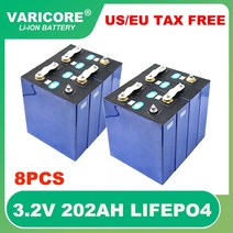 인산철배터리 LISHEN 32V 200Ah LiFePO4 배터리 리튬 철 인산염 RV 캠핑카 골프 카트 오프로드 태양풍 세금, 02 8x lifepo4 200Ah